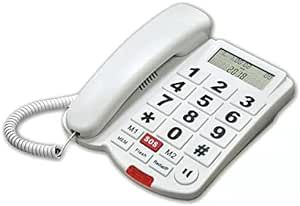 Landline Phone Large Button Phone with Display for Hands-Free. The Volume of The Handle can be Adjusted in Three Levels. The Volume-up Design is Groups Such as The Elderly with Hearing impairments