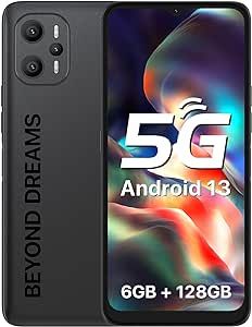 UMIDIGI F3 Pro 5G Unlocked Cell Phones, Android 13 Unlocked Phones, 12(6+6)GB+128GB, 48MP Main Camera, 6.6” FHD+ Display Screen, Octa-Core Processor, 6000mAh Battery, Dual 5G Unlocked Smartphone, NFC