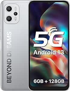 UMIDIGI F3 Pro 5G Unlocked Cell Phones, Android 13 Unlocked Phones, 12(6+6)GB+128GB, 48MP Main Camera, 6.6” FHD+ Display Screen, Octa-Core Processor, 6000mAh Battery, Dual 5G Unlocked Smartphone, NFC