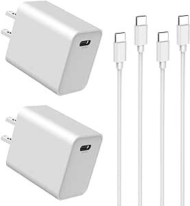 30W PD iPhone 15 USB C Fast Charger, Looptimo Fast Charging Power Charger for Google Pixel 8 Pro/8/7 Pro/7/6a/6 Pro/6/5a/5, Samsung Galaxy S22 Plus/Android Phones, 6.6ft Type C Rapid Charging Cable